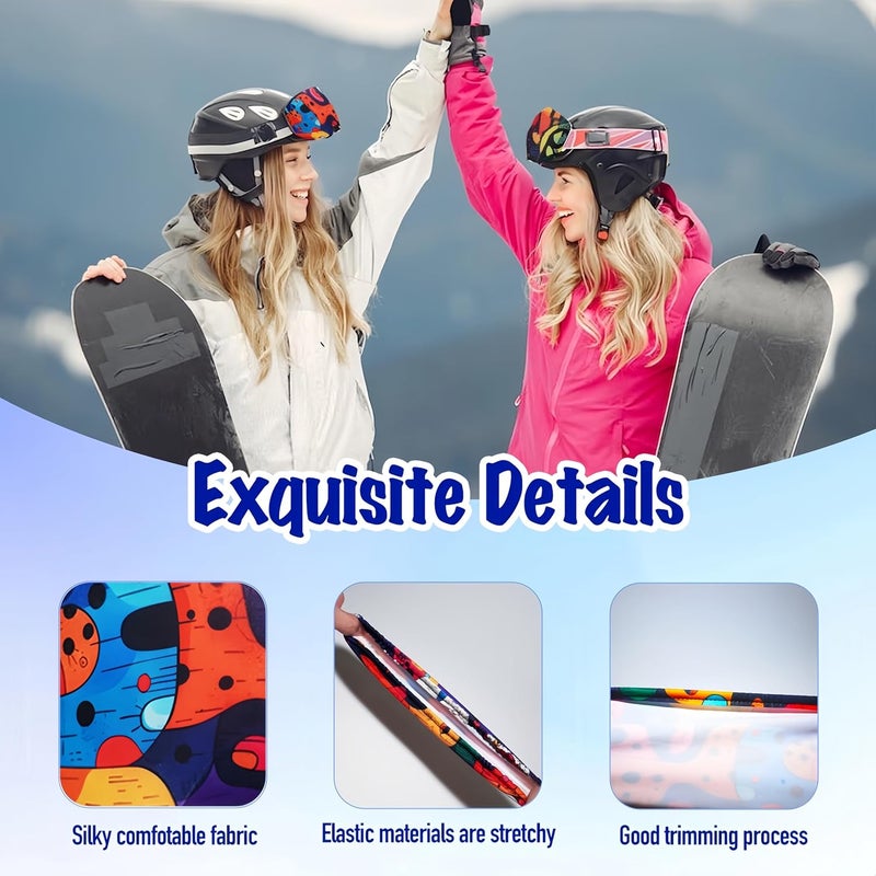YCCHN Goggle Cover Microfiber Protective for Ski&Snowboard Goggles Lens Scratch/Dust Protection Ideal for Travel&Apres Ski - Image 4